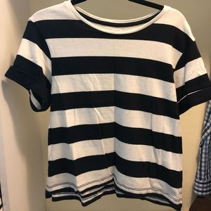 Kate spade black and white striped shirt.